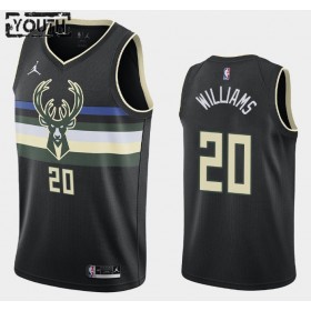 Dres Milwaukee Bucks Marvin Williams 20 2020-21 Jordan Brand Statement Edition Swingman - Dječji